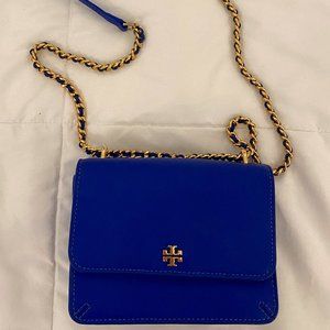 Tory Burch Royal Blue Chain Crossbody Bag